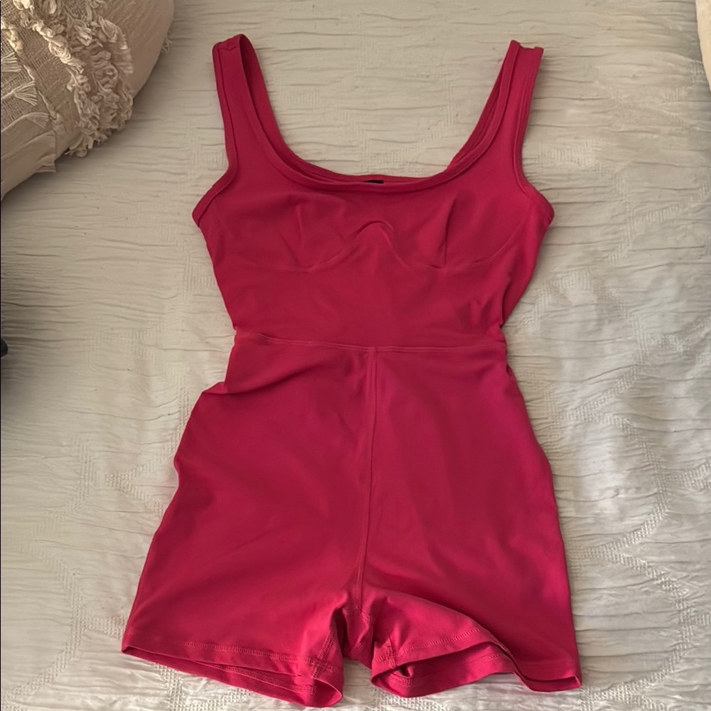 Hot Pink Athletic Bodysuit